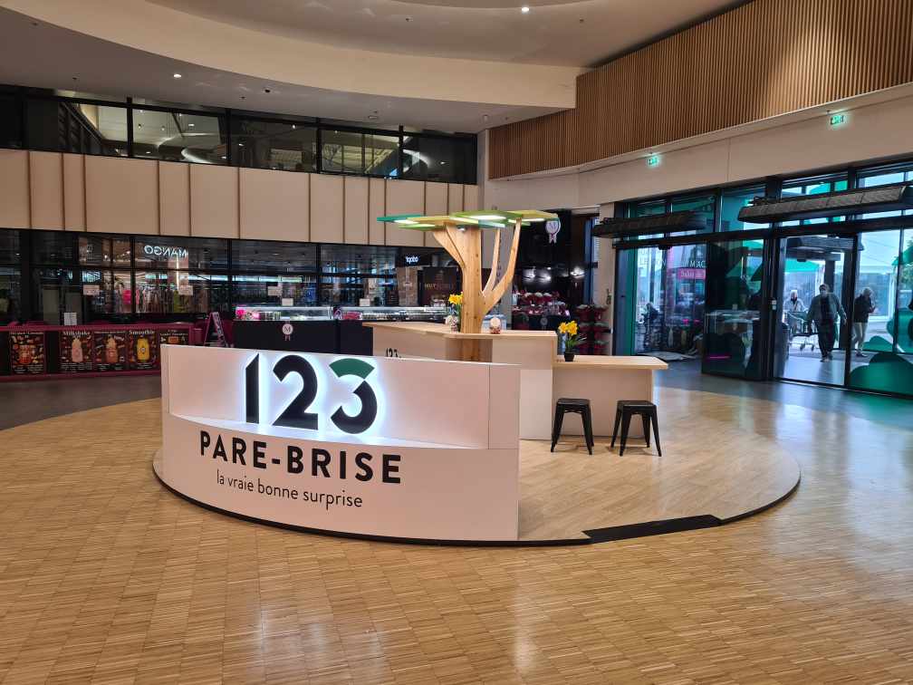 Lettrages en relief 123 PARE-BRISE