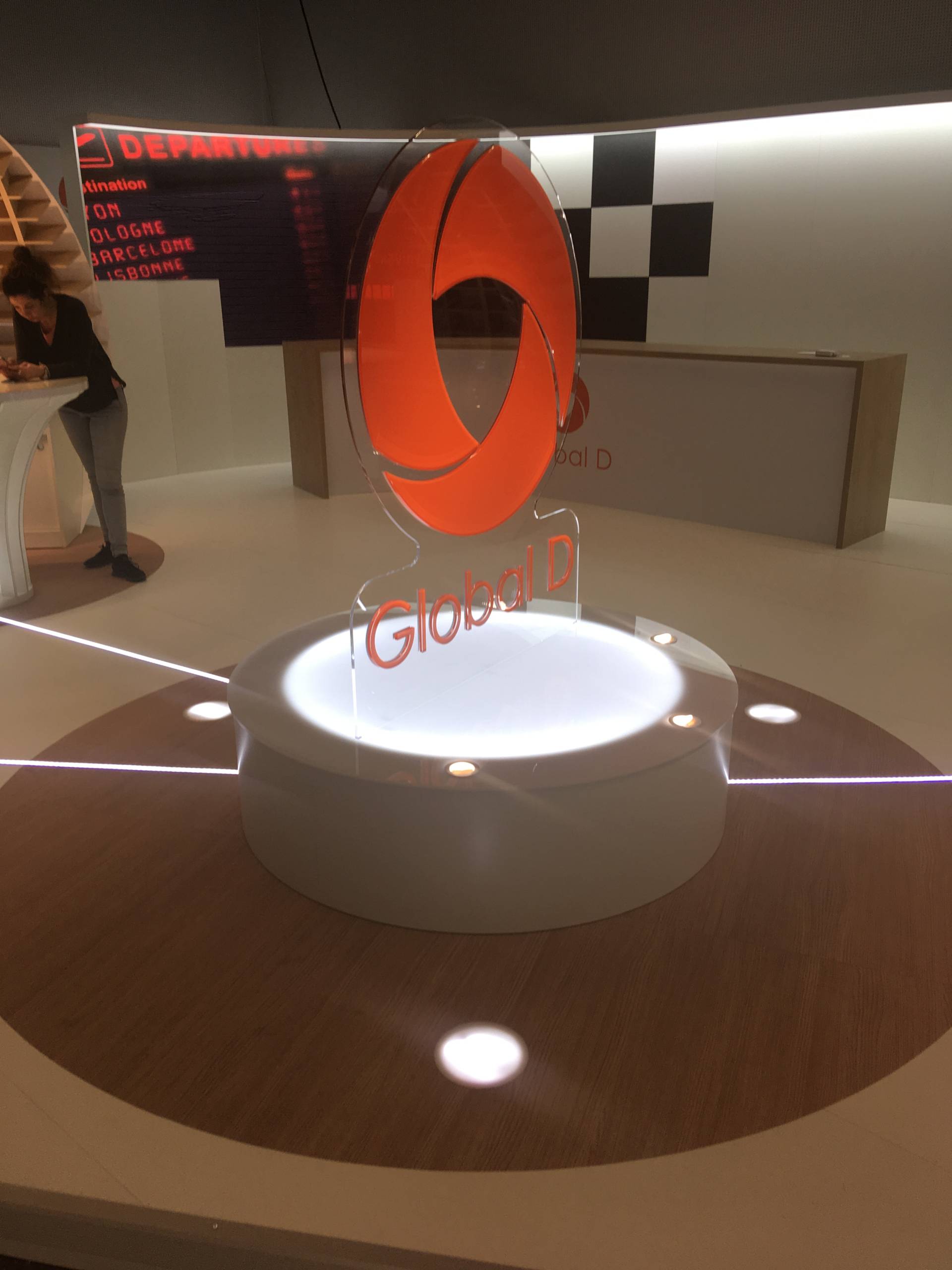 Logo lumineux GLOBAL D