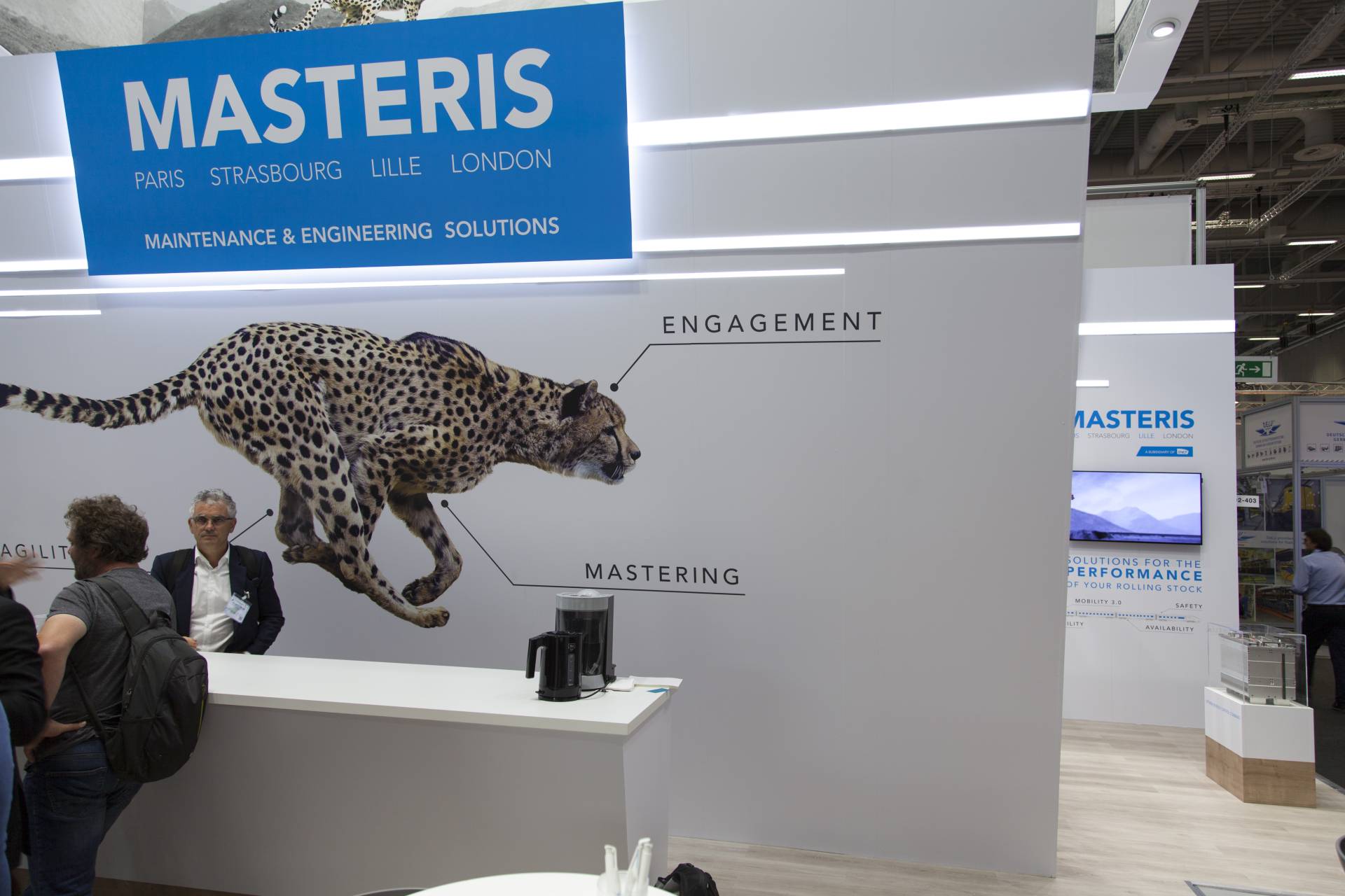 Logo lumineux MASTERIS