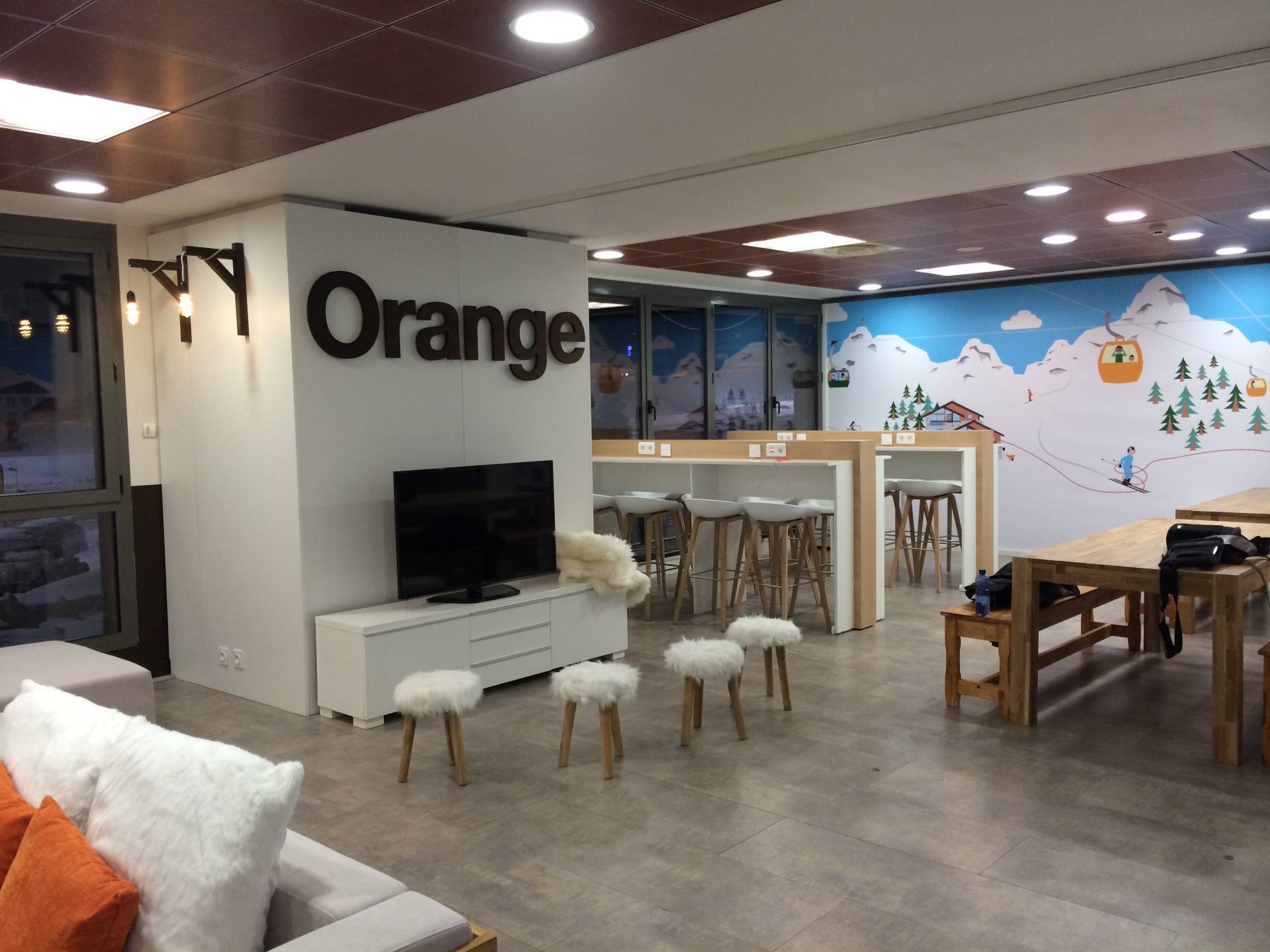 Inauguration Orange SCENE à L'Alpe d'Huez