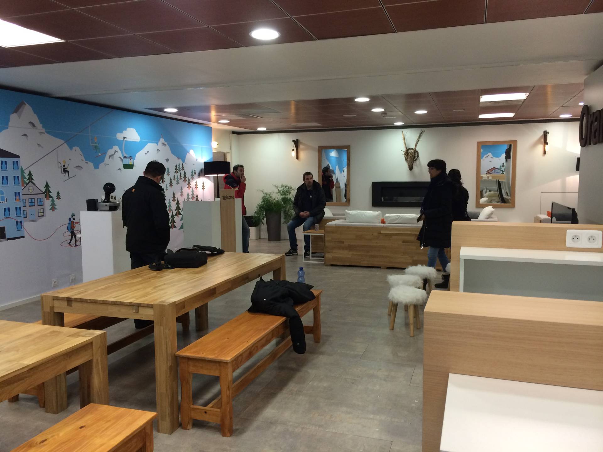 Inauguration Orange SCENE à L'Alpe d'Huez