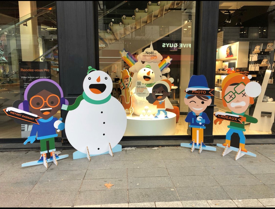 Signalétique RSE en carton pour ORANGE