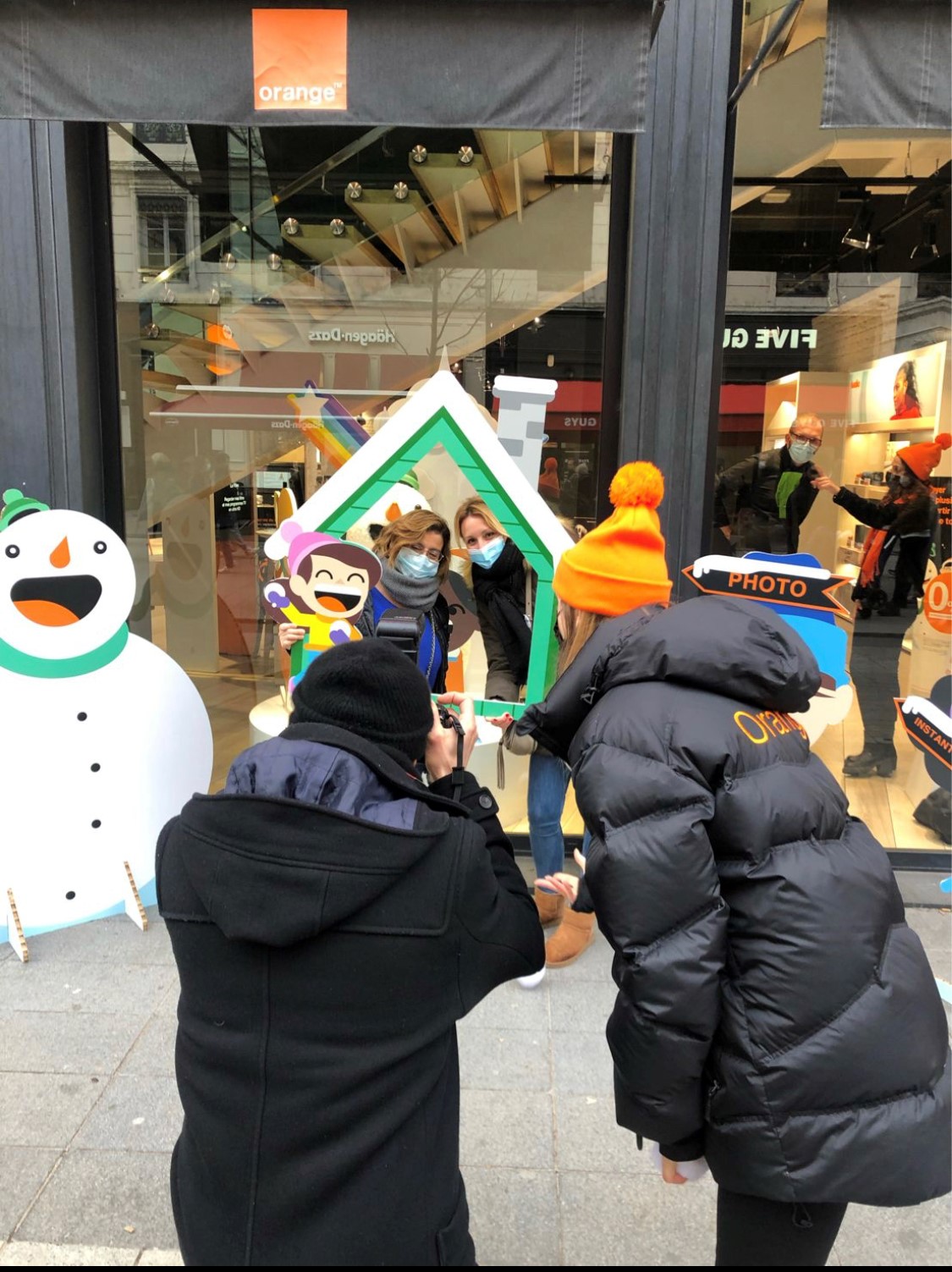 Signalétique RSE en carton pour ORANGE