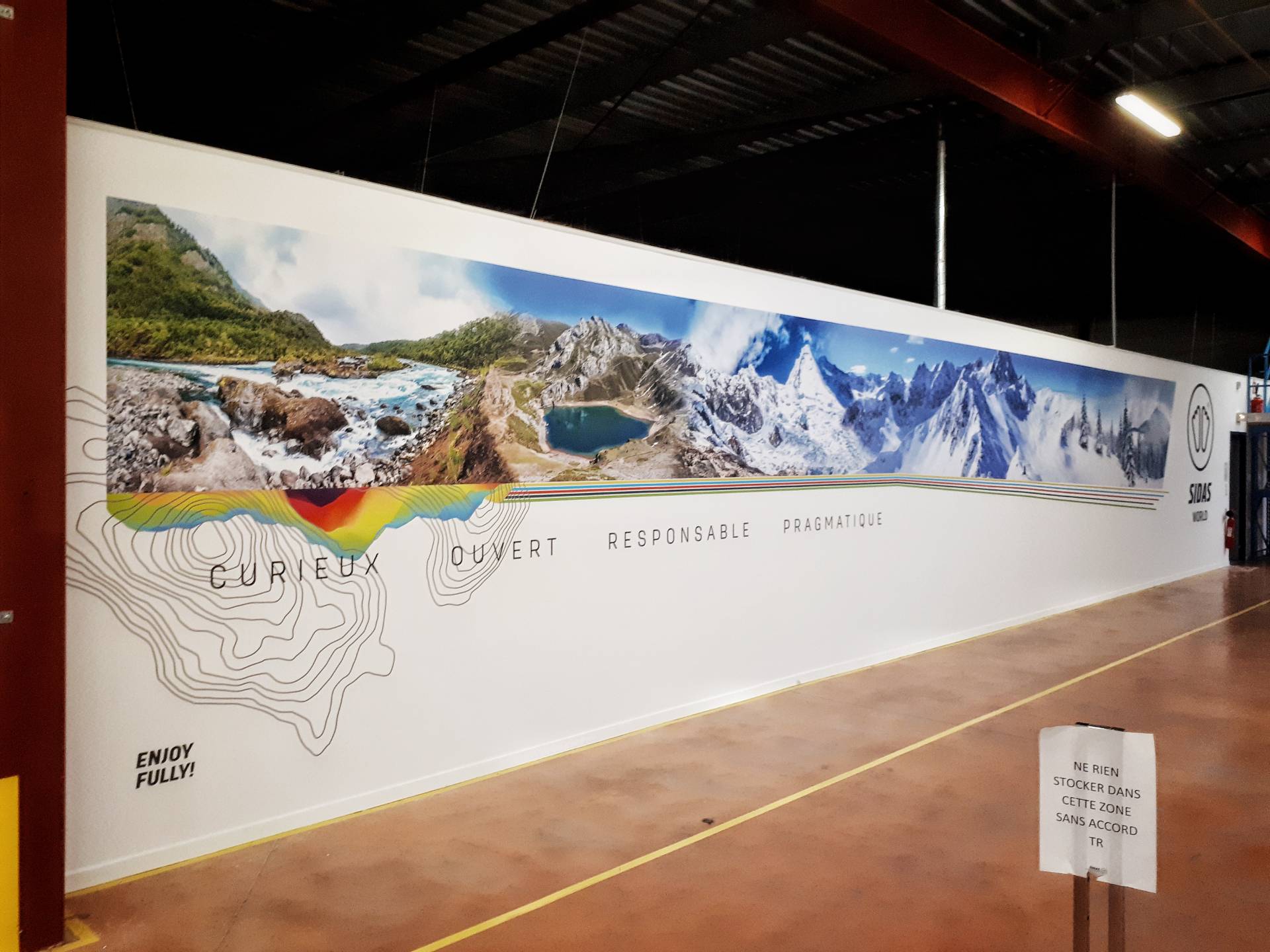 Covering mural pour SIDAS