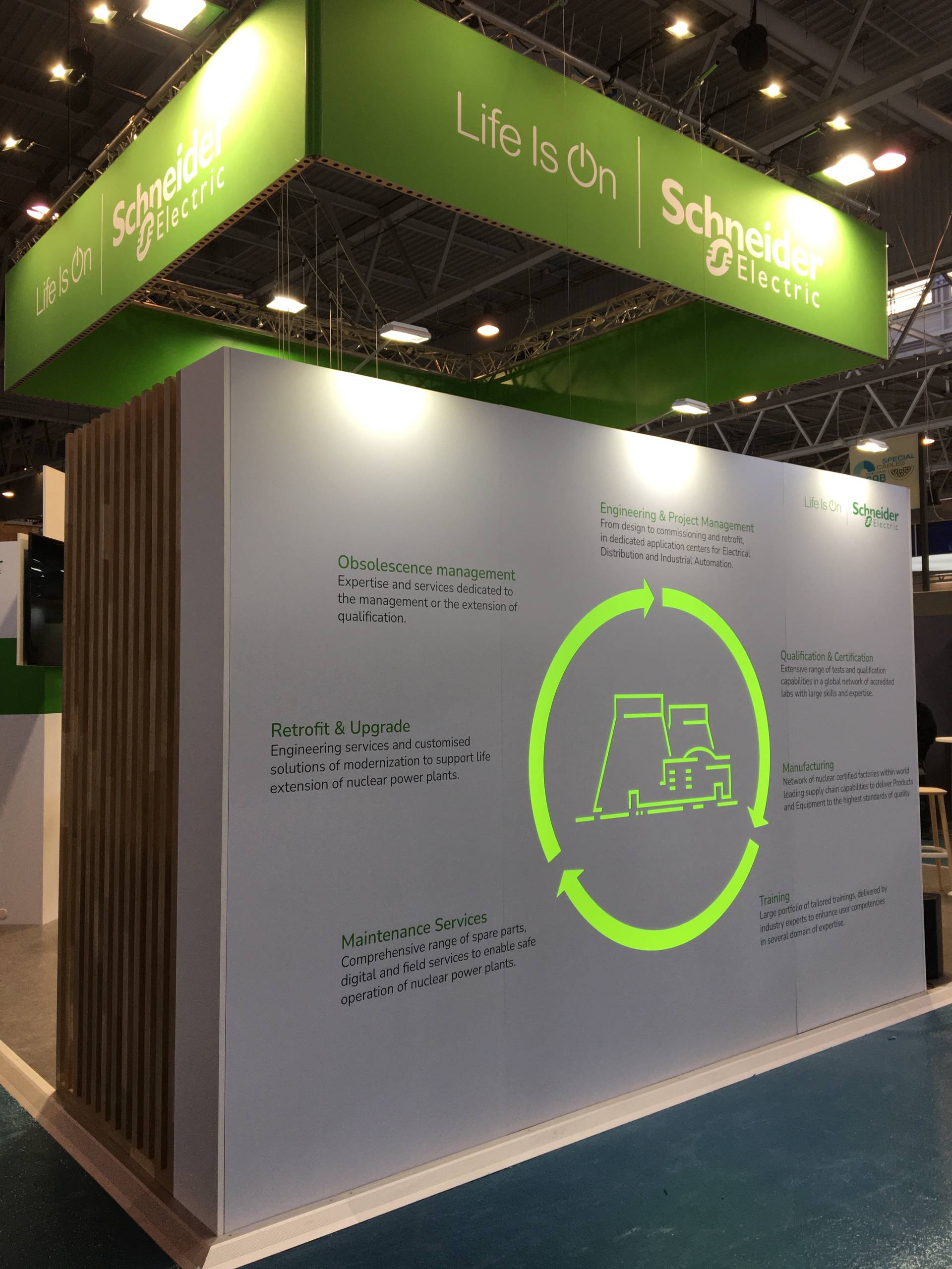 Logo lumineux SCHNEIDER Electric