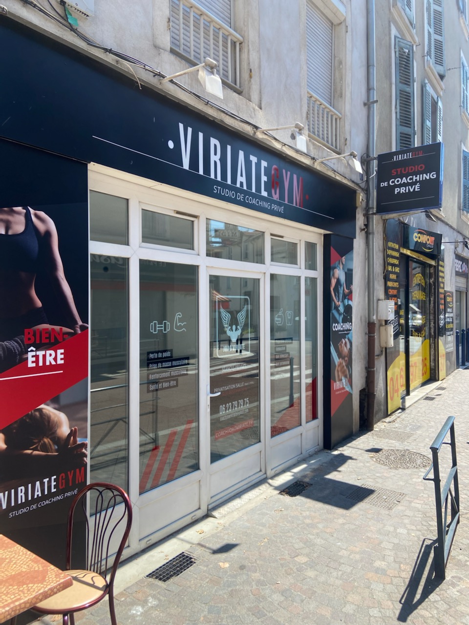 Enseigne murale MAGASIN VITRINE - VIRIATE GYM