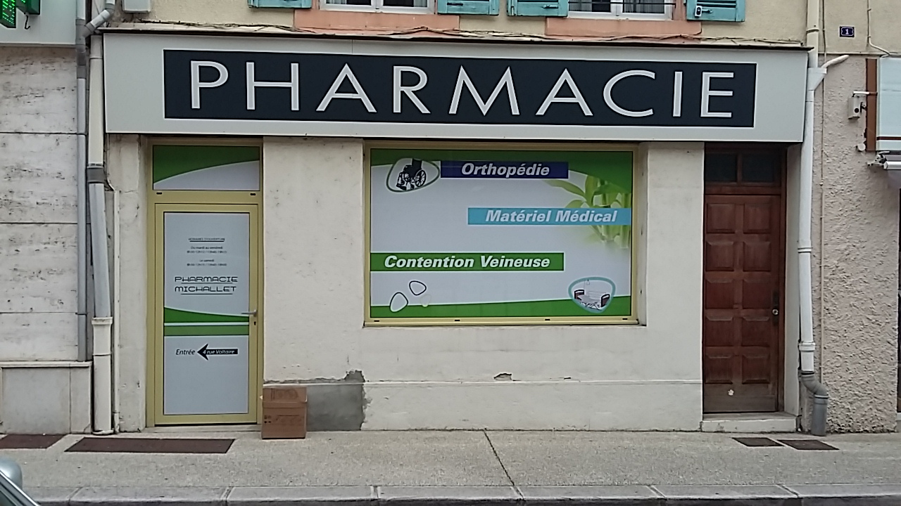 Enseigne murale de Pharmacie