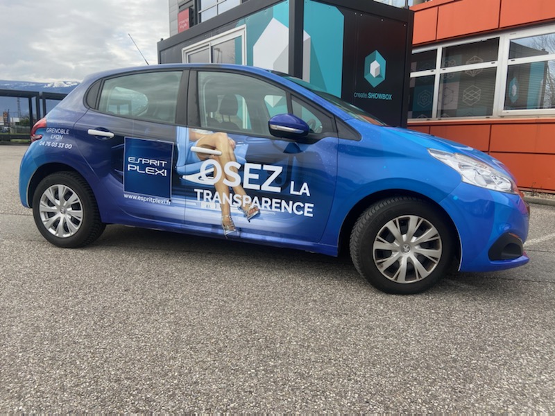 Marquage voiture Esprit Plexi