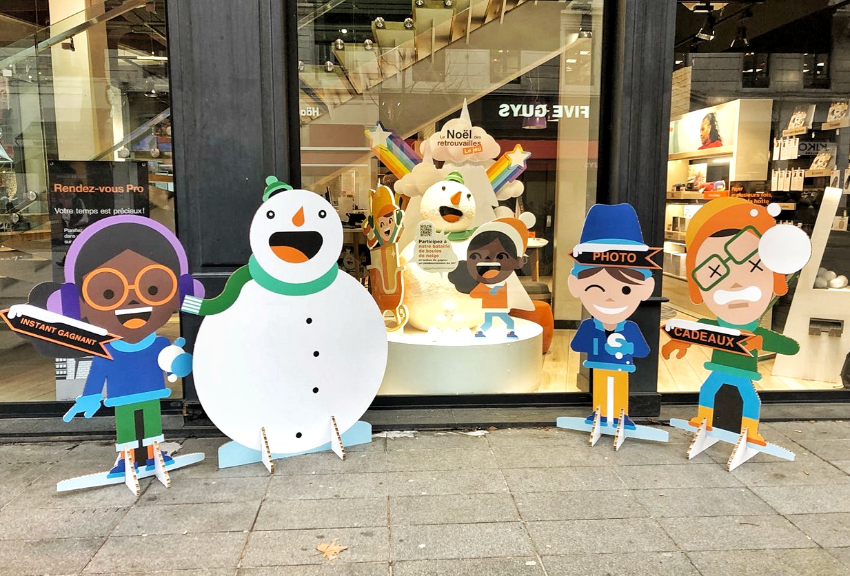 Vitrine magasin ORANGE