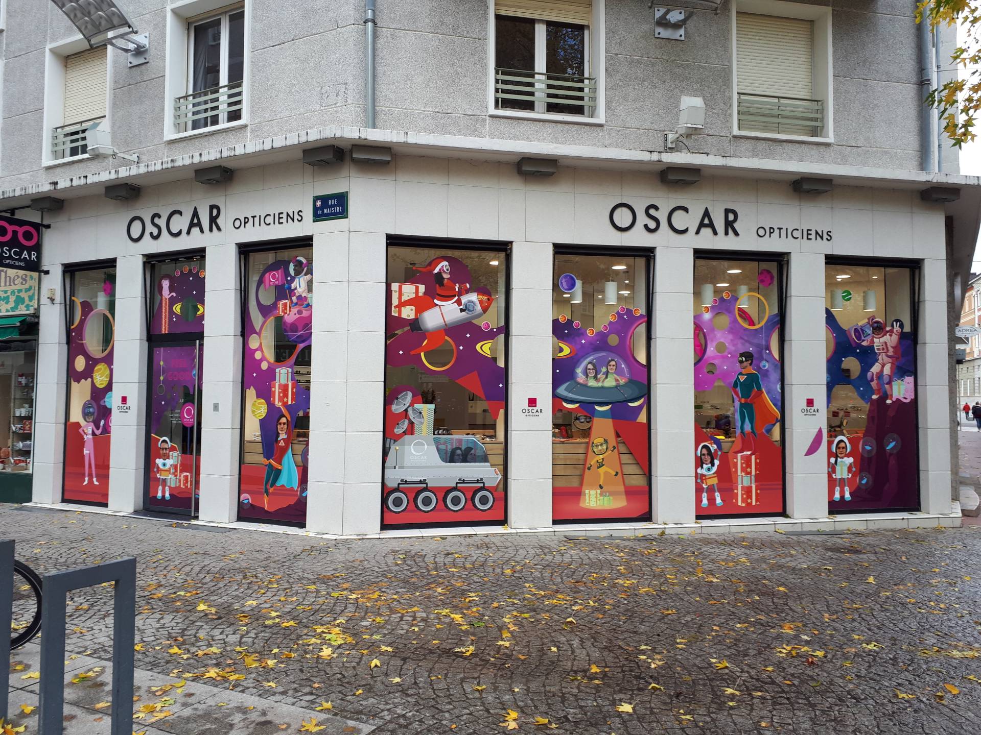 Vitrine magasin PRO G Oscar Opticiens