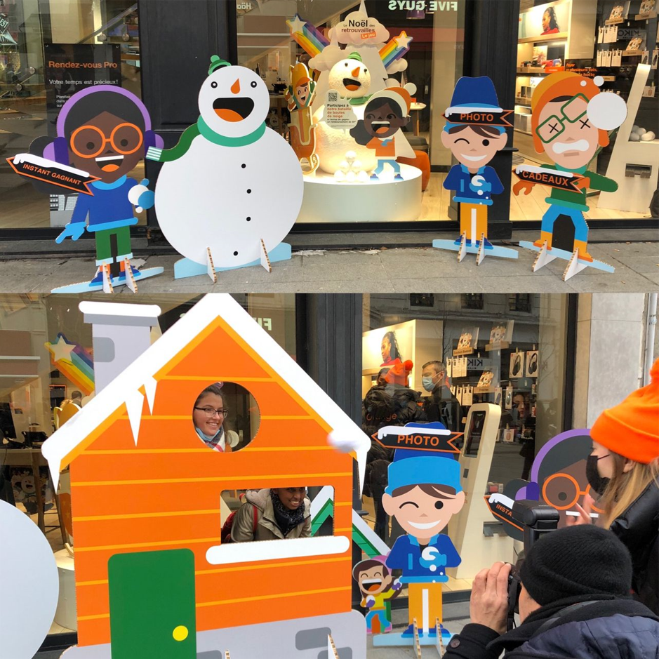 vitrine magasin ORANGE